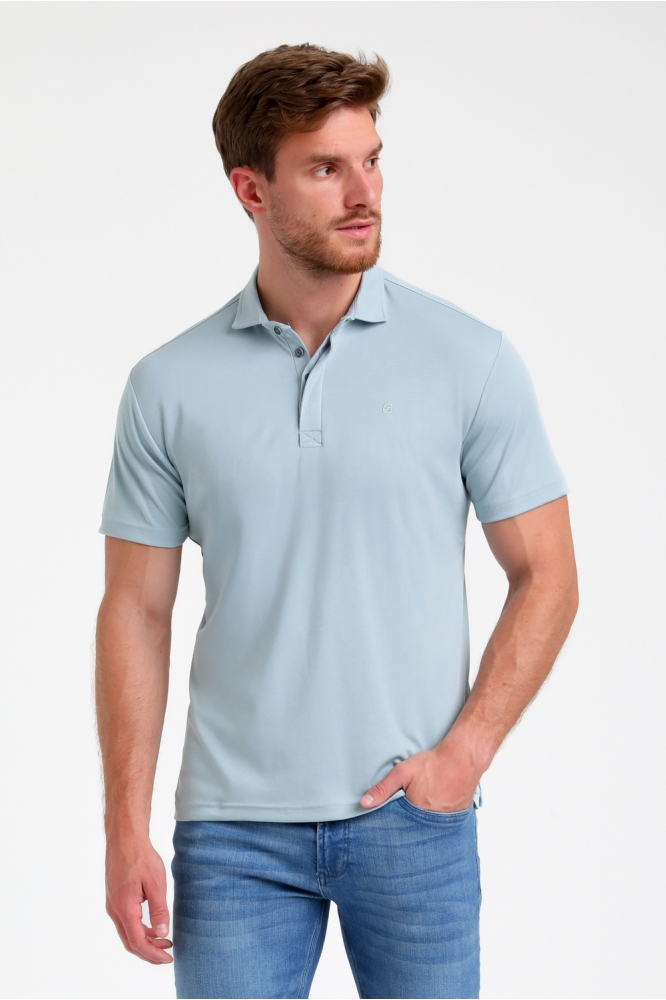 PREMIUM POLO VAN JERSEY KWALITEIT 235531 4001 Bright blue